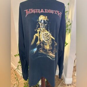Vintage Authentic 2001/2002 Megadeth The World Needs A Hero Long Sleeve Tee XXL